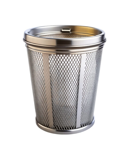 Metal trash cans